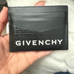 Givenchy Leather Graphic Print Card Holder